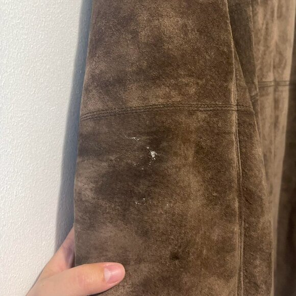 Genuine Leather Shearling Fur Coat - Picture 6 of 6